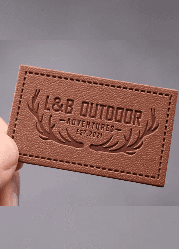 Leather label example 1